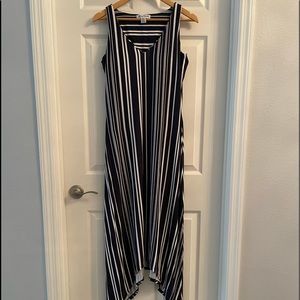 Tommy Bahama Navy and White maxi dress